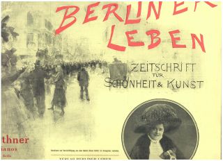 Berliner Leben " Zeitschrift Für SchÖnheit & Kultur " 12,  1909: Mode Theater