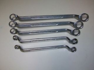 Vintage 5 Indestro Made Select Steel Double Box End Sae Wrench Set