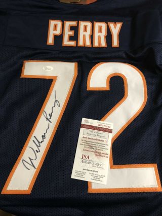 Autographed William Perry Chicago Bears Jersey The Refrigerator Jsa Signed