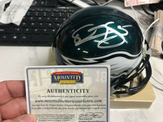 Donovan Mcnabb Autographed Philadelphia Eagles Mini Riddell Helmet