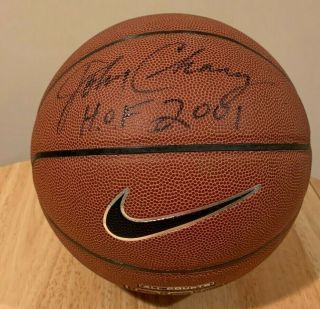 John Chaney Signed Basketball - Temple Owls Hall Of Fame Basketball Coach