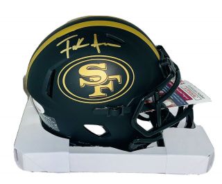 Frank Gore Autographed Signed San Francisco 49ers Eclipse Mini Helmet Jsa 1