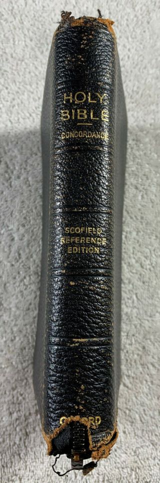 1917 Oxford Scofield Reference Bible Kjv King James Version Leather Zipper