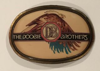 Vintage & Rare Glossy 1976 Pacifica Mfg Doobie Brothers Belt Buckle - 1st Run
