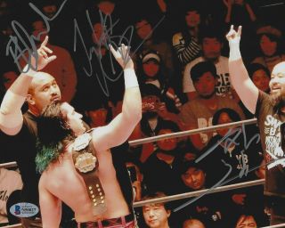 Gedo Jay White & Bad Luck Fale Signed 8x10 Photo Bas Japan Pro Wrestling