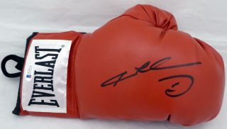 Sugar Ray Leonard Autographed Signed Red Everlast Boxing Glove Rh