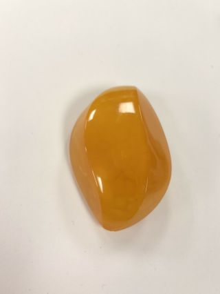 Vintage Amber/ Butterscotch Bakelite Brooch Pin,  2.  25 ",  14.  8grams