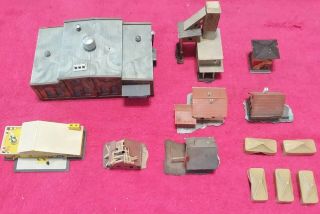Vintage N Scale Buildings,  Factory,  5 Houses,  5 Tents,  Good To