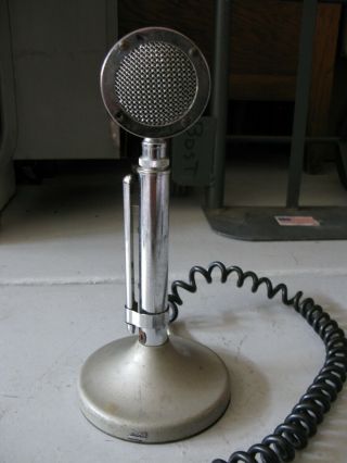 Vintage Desk Top Microphone Astatic Corp.  Model D - 104 T - Ug8 Stand Ham Radio