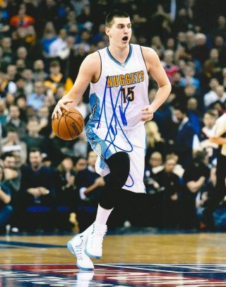 Nikola Jokic Signed Denver Nuggets 8x10 Photo
