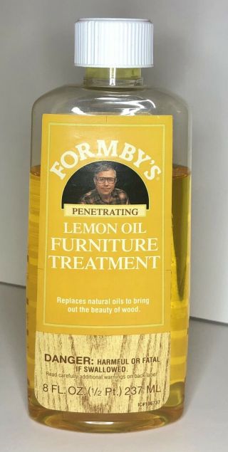 Formby’s Penetrating Lemon Oil Furniture Treatment Discontinued Vtg 85 Full