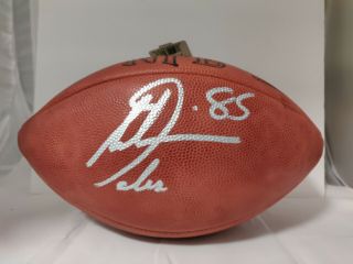 Antonio Gates Signed Football San Diego Chargers Wilson Authentic Nfl Game Ball