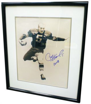 Paul Hornung Green Bay Packers Autographed Signed Framed 16x20 Hof 