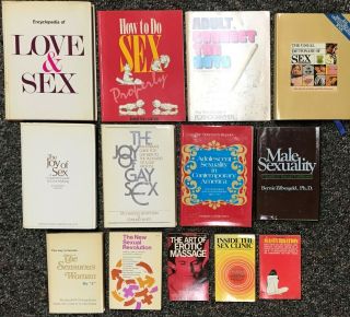 Group Of 13 Books On Human Sexuality Various Authors/publishers 1969 - 1982