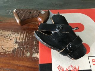 Vintage Brauer Brothers H22 Black Leather Owb Holster For Colt Iver H&r S&w 2.  5 "