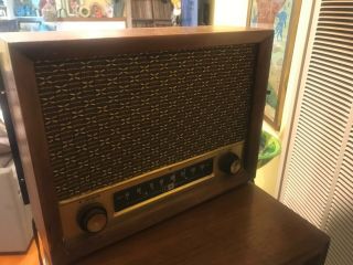 Curtis Mathes Am Hifi Radio - (model 3719 ?) Vintage Wood Case - As - Is