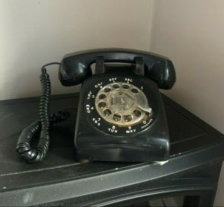 1970s Black Vintage At&t Western Electric Bell System Classic Rotary Phone