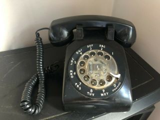 1970s Black Vintage AT&T Western Electric Bell System Classic Rotary Phone 2