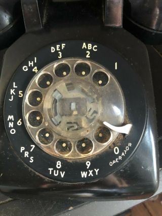 1970s Black Vintage AT&T Western Electric Bell System Classic Rotary Phone 3
