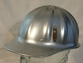 Vintage Fibre - Metal Superlite Aluminum Hard Hat,  Us Government