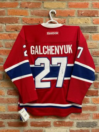 Alex Galchenyuk Autographed Montreal Canadiens Red Reebok Jersey
