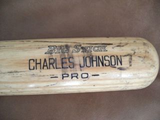 Charles Johnson Colorado Rockies Purpple Ring Game Bat