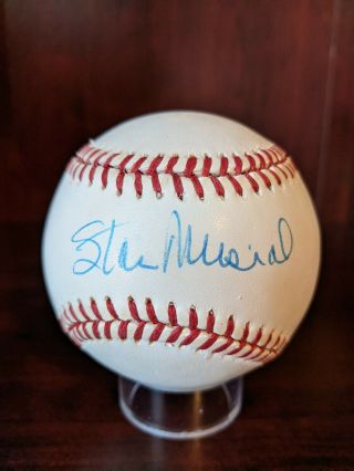 Stan Musial Signed Autographed Oml Baseball St.  Louis Cardinals Auto Hof The Man