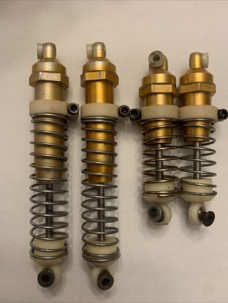 Vintage Team Associated Rc10 Gold Pan Front And Rear Shocks Rc Car Buggy