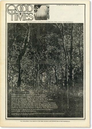 Good Times V.  2,  No.  21 - May 28,  1969 - San Francisco Underground Newspaper - Near Fine