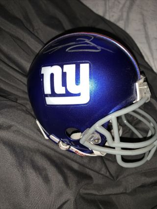 Odell Beckham Jr.  Signed Giants Mini Football Helmet Autographed Auto Fanatics