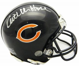 Keith Van Horne Signed Chicago Bears Riddell Mini Helmet - Schwartz