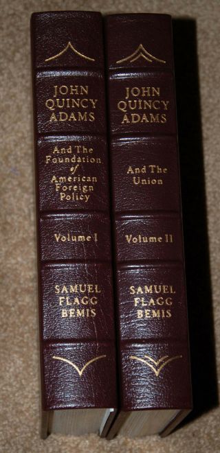 Easton Press President John Quincy Adams By Sam Flagg Bemis 2 Vol Set
