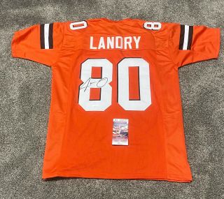 Cleveland Browns Jarvis Landry Autographed Pro Style Orange Jersey Jsa Authentic