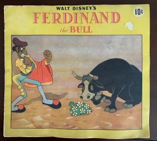 Walt Disney’s Ferdinand The Bull Dell Publishing 1st Ed Munro Leaf Robert Lawson