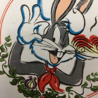Vintage Looney Tunes Ristorante Bugs Bunny Sylvester Bowl Set Of 4 WB 1994 Store 2