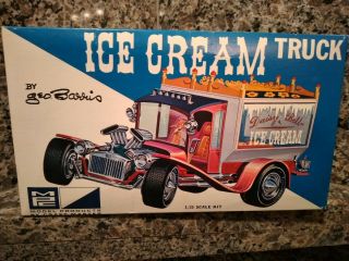 Vintage Mpc George Barris Ice Cream Truck Model Kit 1/25 Scale
