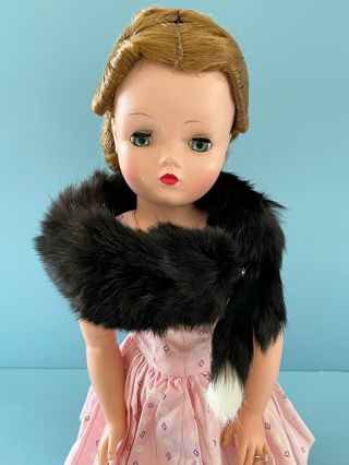 Vintage Doll Clothes: " Mink " Fur Stole Madame Alexander Cissy Toni Miss Revlon