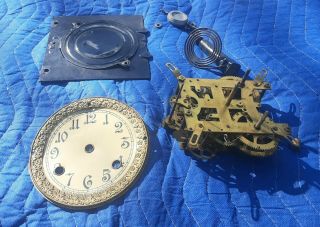 Antique Vintage Sessions Mantle Clock Movement With 2