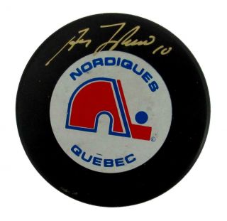 Guy Lafleur Signed/autographed Quebec Nordiques Hockey Puck Psa 154023