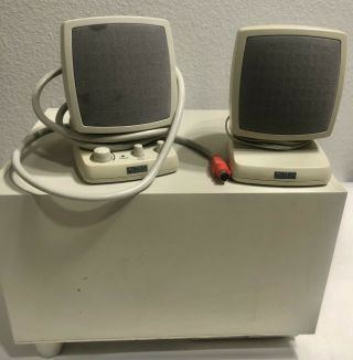 Altec Lansing Acs340 Computer Speakers And Subwoofer System Vintage Sound System