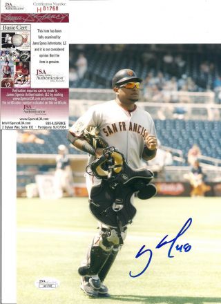 Pablo Sandoval San Francisco Giants Autographed Signed 8x10 Photo W/jsa