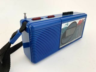 Vtg Soundesign Color Portable Radio Cassette Tape Player Neon Mini Boombox VIDEO 3