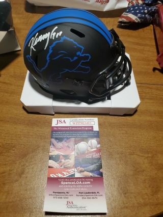 Kenny Golladay Autographed/signed Detroit Lions Eclipse Mini Helmet Jsa Presence