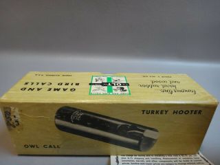 Vintage OLT Model OL - 40 OWL,  TURKEY HOOTER Game CALL w Orig BOX 3