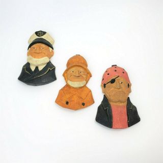 Old Sea Captain Pirate Fisherman Salty Decorative Vintage Nautical Wall Hangings