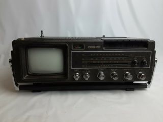 Vintage Panasonic Solid State Retro Mini Tv Model Tr - 5001p Please Read Descript