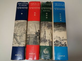 Battles And Leaders Of The Civil War In 4 Volumes Hbdj Vintage 1950’s