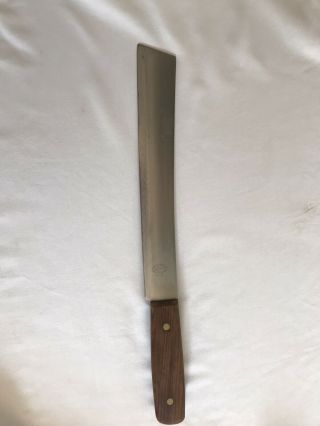 Vintage Lamson 12 " Blade Stainless Steel Chef Carving Knife 5 3/4” Wood Handle