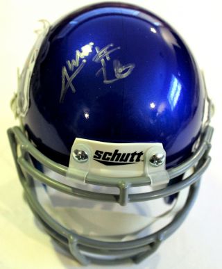 Avery Williams Signed Boise State Broncos Mini Football Helmet W/coa 2017 C