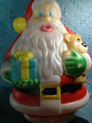 Vintage 1999 Christmas Empire 18 " Santa Blow Mold W/light Cord